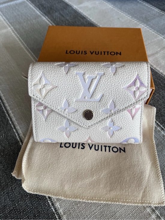 Louis Vuitton Handbags - Louis Vuitton White Compact Wallet with Pastel Monogram